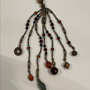 Beautiful Multicolor Beaded Necklace with Charms